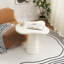 Table d'appoint en forme de nuage blanc crème