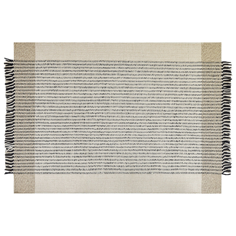 Mitchellville Striped Wool Hand Woven Area Rug, Rectangle 160 x 230cm