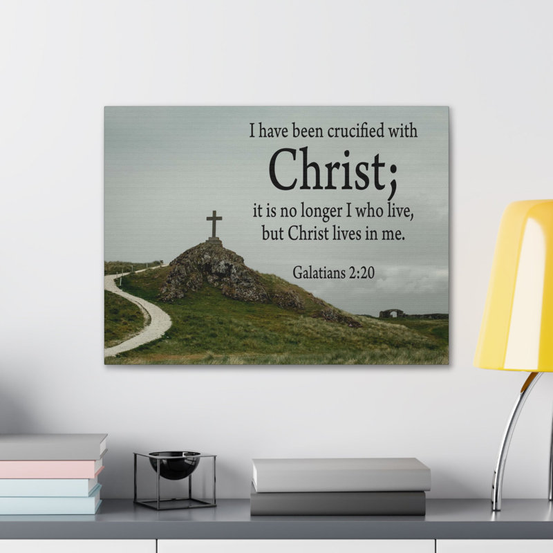 Toile No Longer I But Christ Galatians, H 18 po x l 24 po