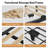 Upholstered Bed Frame With Adjustable Headboard,platform Storage Bed With 3 Drawers And Led Light-2059774281-2059774295