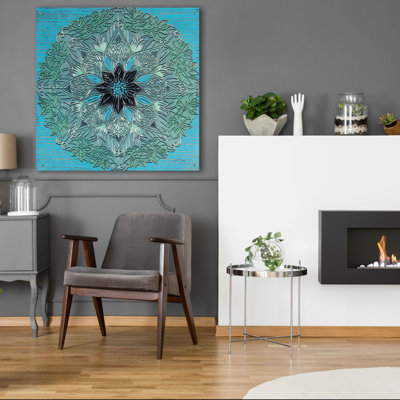 «Starshine Mandala 4» par Candra Boggs, art mural en verre acrylique