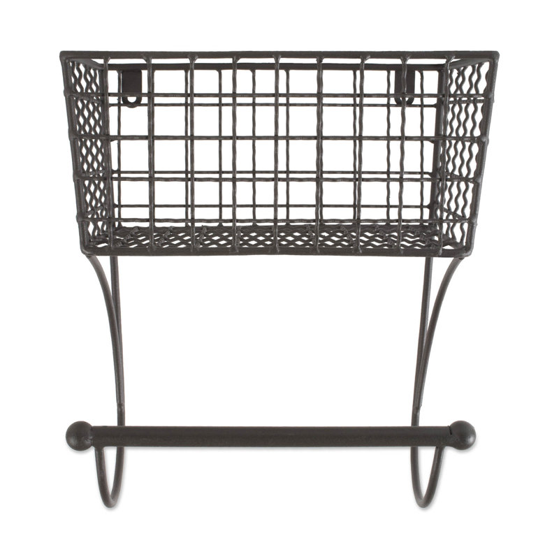 Porte-serviettes mural Kylertown Framhouse, gris