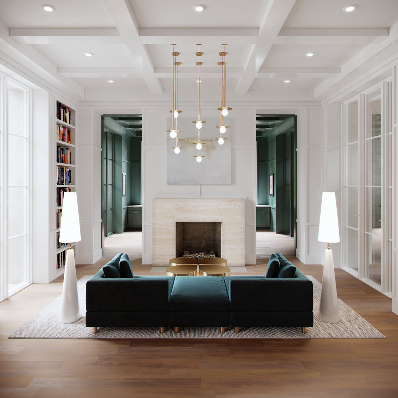 Nodes 1 - Light Single Global Pendant  by Kelly Wearstler, 20" H x 8" W x 8" D, Polished Nickel