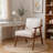Mid Century Upholstered Office Guest Chair with Solid Wood Frame Armrests Frame and Armrests Conference Room Chairs-2044955703