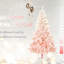 Arbre de Noël artificiel rose 6 pi - 800 pointes, processus d'assemblage simple, ignifuge, décor sécuritaire