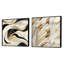 Kendricks - Ensemble de 2 collages abstraits carrés-101858100-101858101