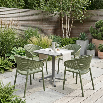 Plastic Patio Dining Set Table,