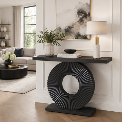 40" Modern Wood Console Table