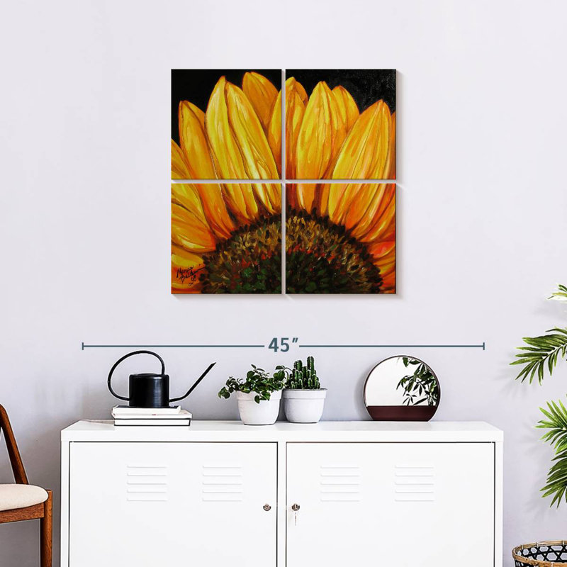 Harnek Sunflower Sunflower, 26" H x 26" W