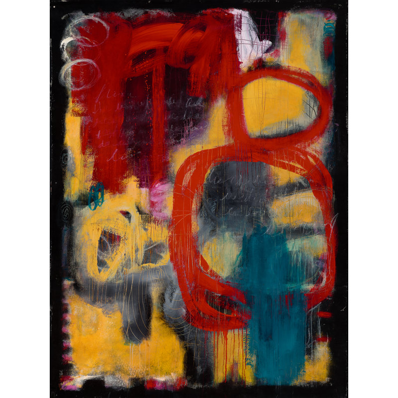 Write It In A Love Song Print by Ann Golumbuk, Image Brush Gel, 32" H x 24" W x 1.5" D