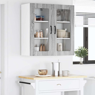 Vidaxl Kitchen Cabinet 2 Pcs Black 40 X 31 X 80 Cm Engineered Wood
