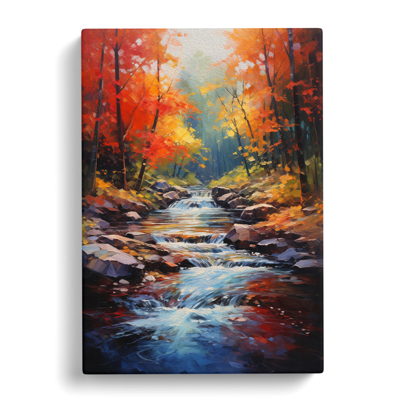 Stream Impressionism - No Frame Print, 50cm H x 35cm W x 3cm D