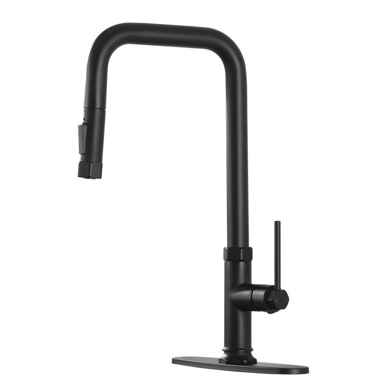 ABTIABGY Pull Down Kitchen Faucet, Matte Black