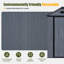 Remise de rangement durable en résine avec plancher et porte verrouillable de l 4 pi x P 6 pi pour meubles et outils de jardin
