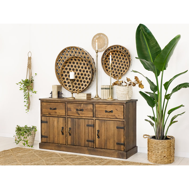 Broussard 152cm Solid Wood Sideboard