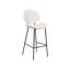 Luana Upholstered Counter Stool with Metal Frame-96917723