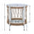 17.22" Outdoor Side Table With Bohemian Essence, Woven Rope Tabletop And Powder-coated Frame For Poolside Decor Designed Areas Steel Ornaments
