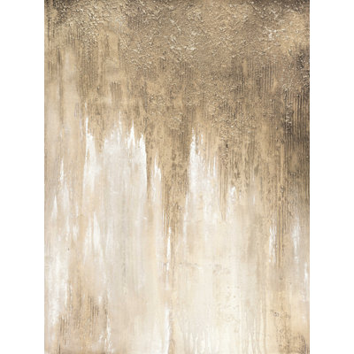 Or et sable blanc - reproduction sur toile tendue