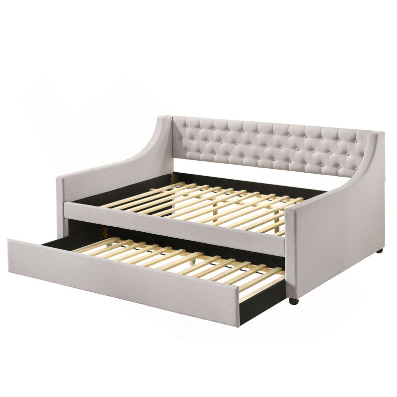 Upholstered Daybed with Twin Trundle