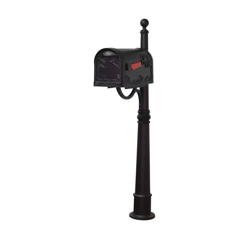 Hummingbird Aluminum Post Mounted Post box