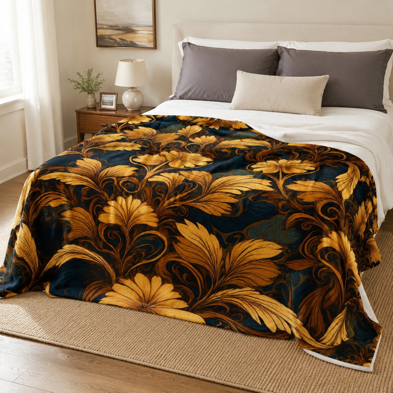 Jeté en flanelle Cozy Cozy, L 60 po x l 50 po