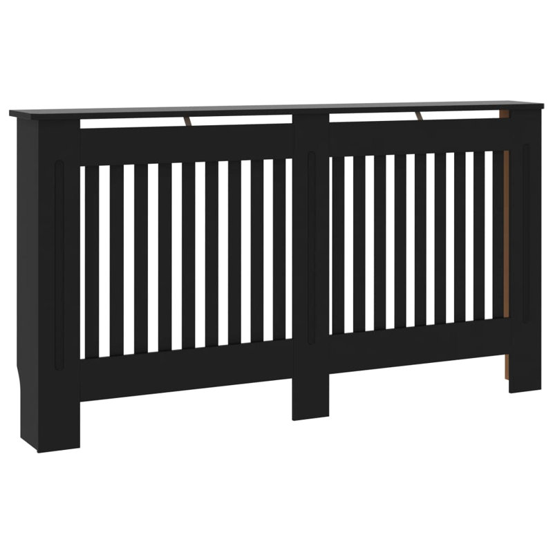 Rachelle Radiator Cover, Black, 81cm H x 152cm W x 19cm D