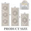 Tapis de cuisine lavable à la machine avec envers antidérapant (ensemble de 3)-1218784500