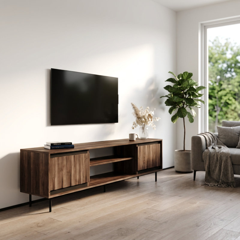 Swing 71" Modern TV Stand with Matte Finish