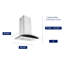 Hotte murale convertible 36 pouces 450 CFM en acier inoxydable
