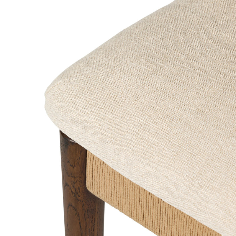 Amira Armless Dining Chair, Brown/Braodway Dune