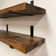 Calheme Rustic Shelves With J Brackets