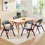 Chaise rembourrée empilable rembourrée et rembourrée-113580175