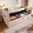 Upholstered Twin Size Daybed, Hydraulic Storage Twin Bed Frame With USB & Type-C Charging, Bed Frame With Wooden Slats And Tufted Sofa Back,Velvet (Without Mattress)-829634876