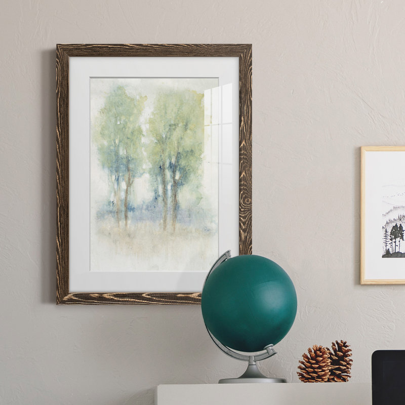Spontane Landscape I Premium encadré mat - prêt à être accroché, Noyer, H 24 po x l 20 po x P 1 po