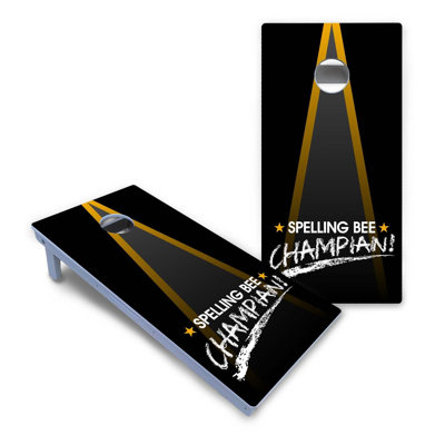 Ensemble de cornhole en composite toutes saisons Spelling Bee