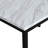 Noyes Metal Dining Table with Laminated Faux Marble Top, Off-white 28.5" x 45" x 30"-402277090