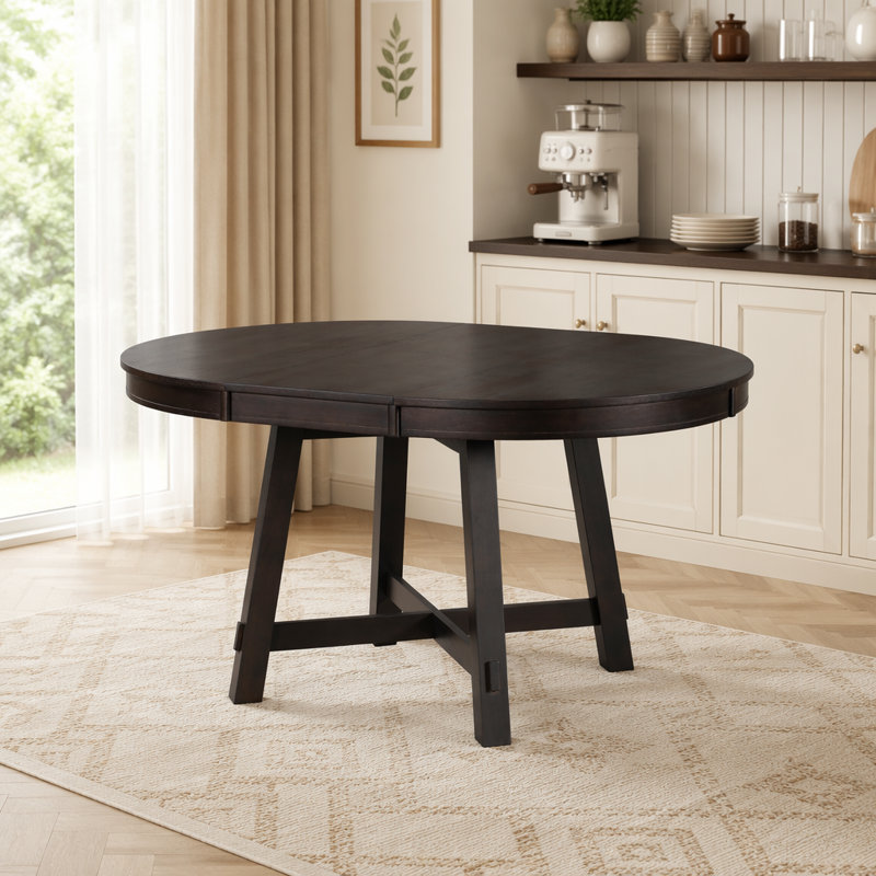 Table de salle à manger extensible Farmhouse, Espresso
