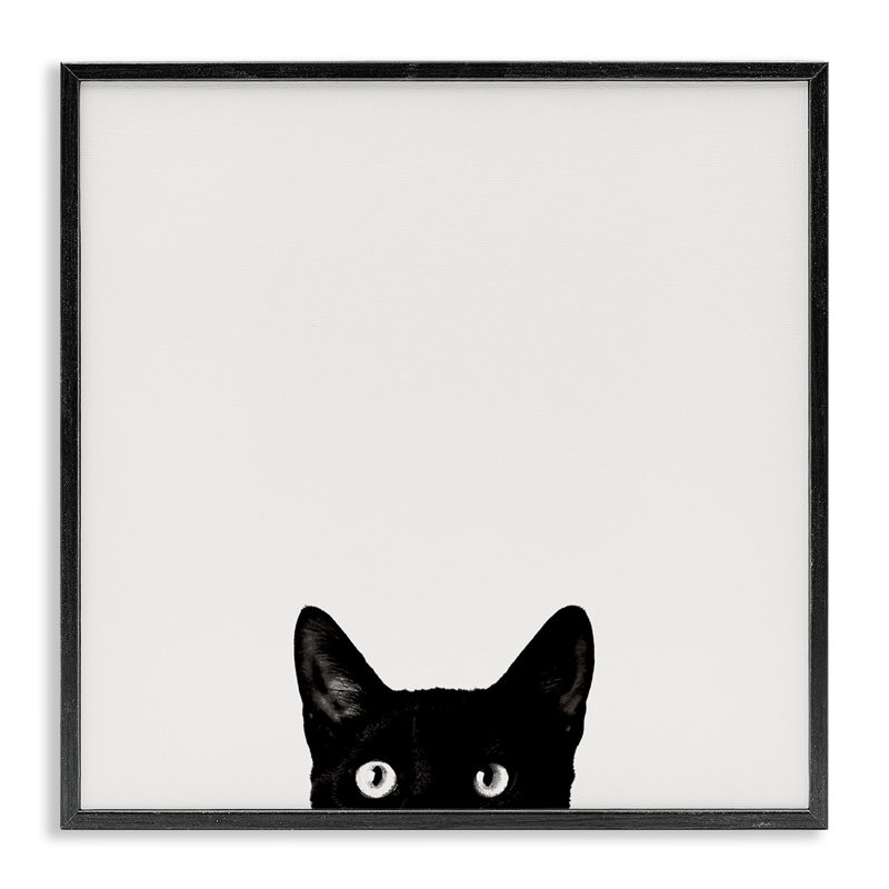 Minimal monochrome noir furtivement par Jon Bertelli, photographie, H 17 po x l 17 po, Giclée encadrée noir minuit