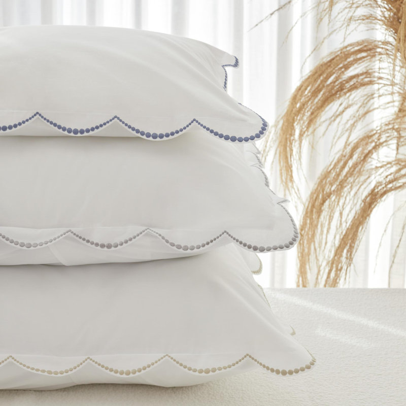 Nazaré 100% Cotton Percale, Shams, white/ white, King