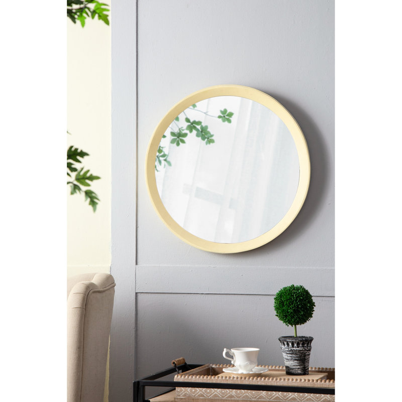 Miroir en bois de manguier de couleur crème - Rehaussez votre décoration intérieure