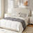Upholstered Linen Headboard with Adjustable Height-1015513034-1015513046