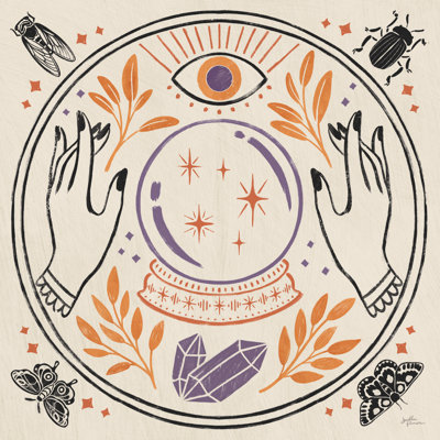 «Spooky Symbols II Light» par Janelle Penner - reproduction d'art sur toile tendue