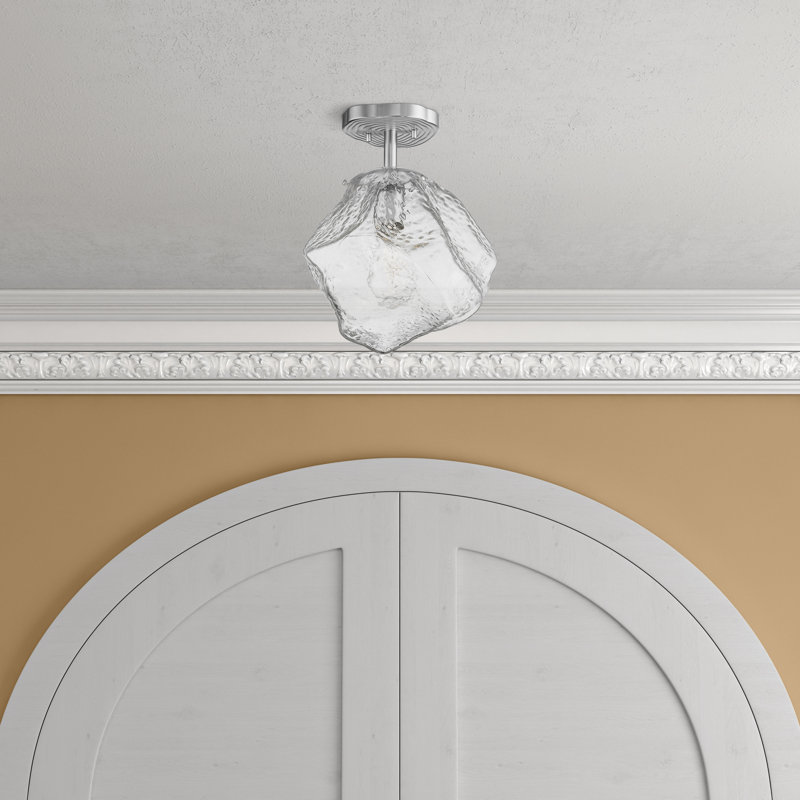 Josey Glass Semi Flush Mount