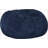 5-Foot High-Density Shredded Foam Bean Bag Chair, Removable Microsuede Cover, Perfect For Kids And Adults, Midnight Blue-155473070