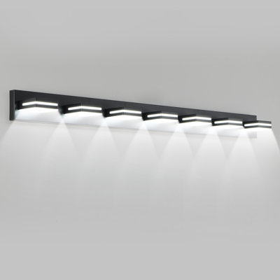 Applique murale moderne à 7 lumières pour meuble-lavabo et miroir, design minimaliste élégant, écoénergétique, facile à installer