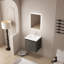 Petit meuble-lavabo mural 20 po avec lavabo en céramique Yesen-2043411461