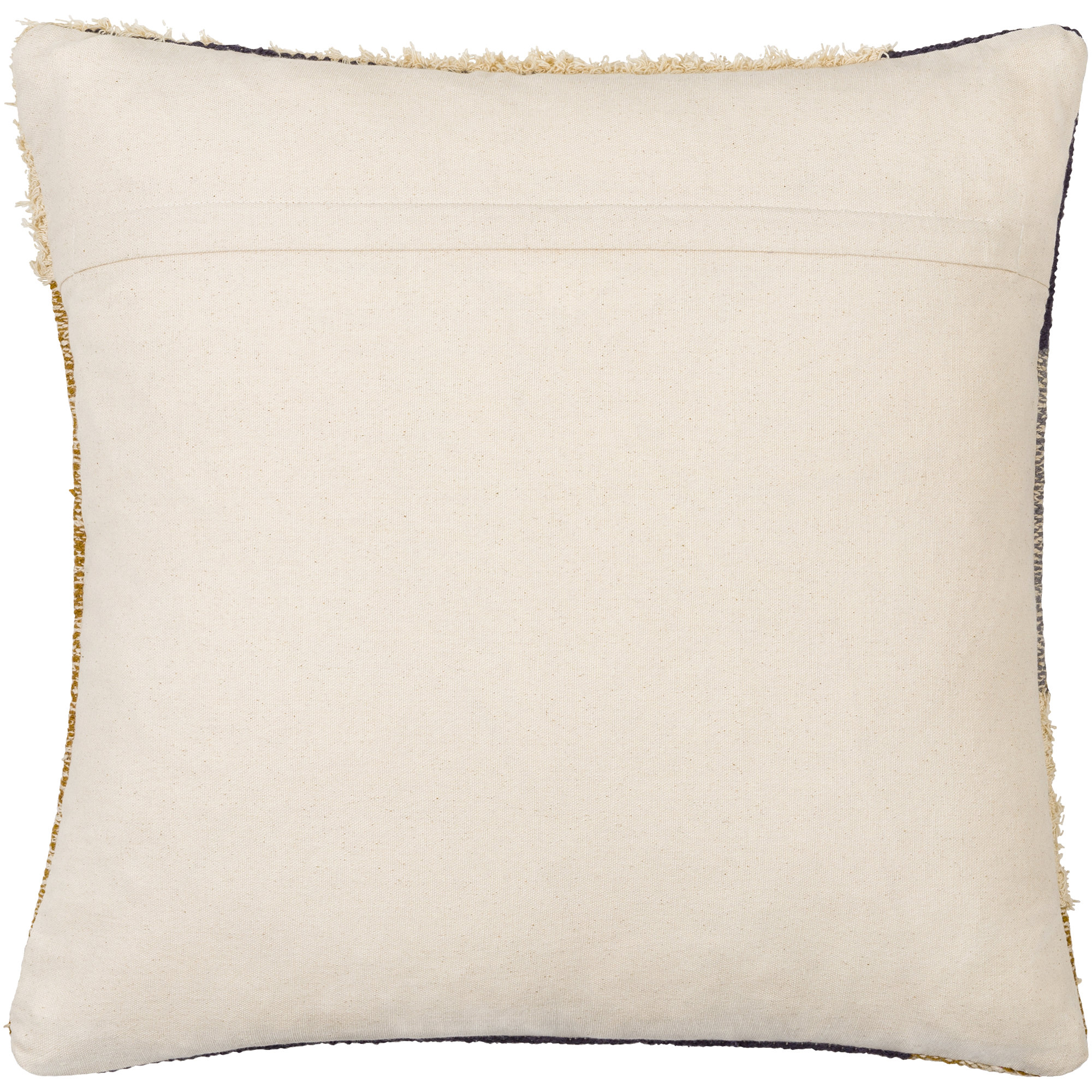 Iban Embroidered Cotton Throw Pillow, Polyester/Polyfill
