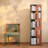 17.32"Green Solid Wood Rotating Bookshelf