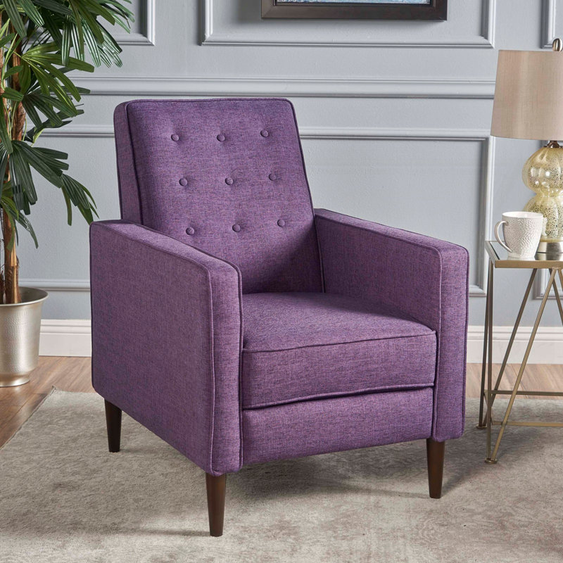 Fauteuil inclinable Mid-Century moderne, Mauve