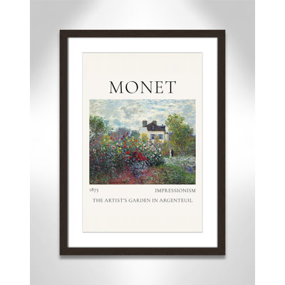 Artists Garden in Argenteuil Print by Claude Monet